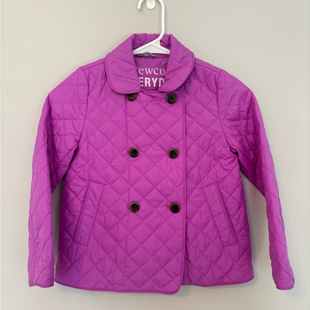 Crewcuts Kids Purple Quilted Jacket Size 6/7